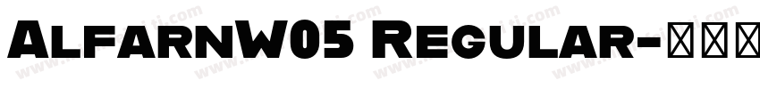 AlfarnW05 Regular字体转换